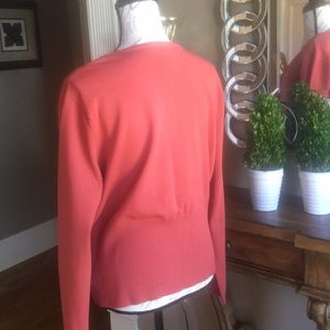 Talbots XL dusty coral light weight cardigan.
